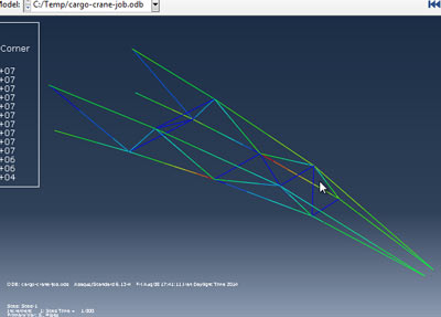 آموزش اباکوس تحلیل سازه جرثقیل با سه مقطع و پروفیل 